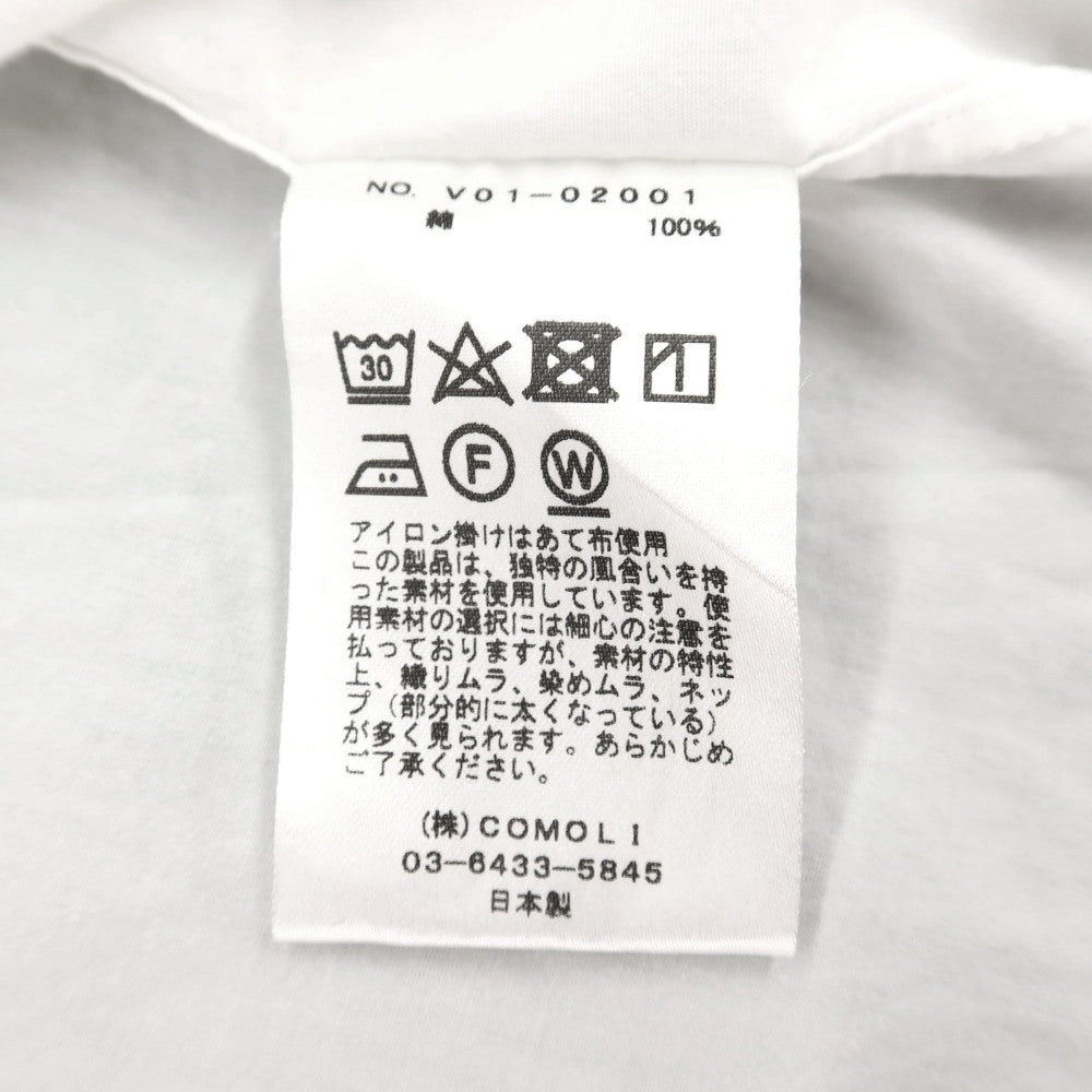 【中古】コモリ COMOLI コットン カジュアルシャツ ホワイト【 3 】【 状態ランクC 】【 メンズ 】 []