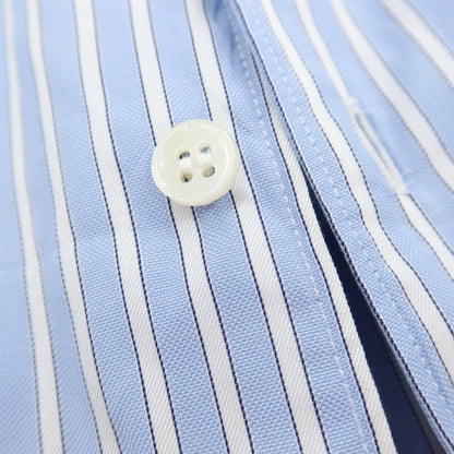 【中古】コムデギャルソンシャツ COMME des GARCONS SHIRT コットン ストライプ レギュラーカラー カジュアルシャツ ライトブルーxホワイト【 M 】【 状態ランクB 】【 メンズ 】 []