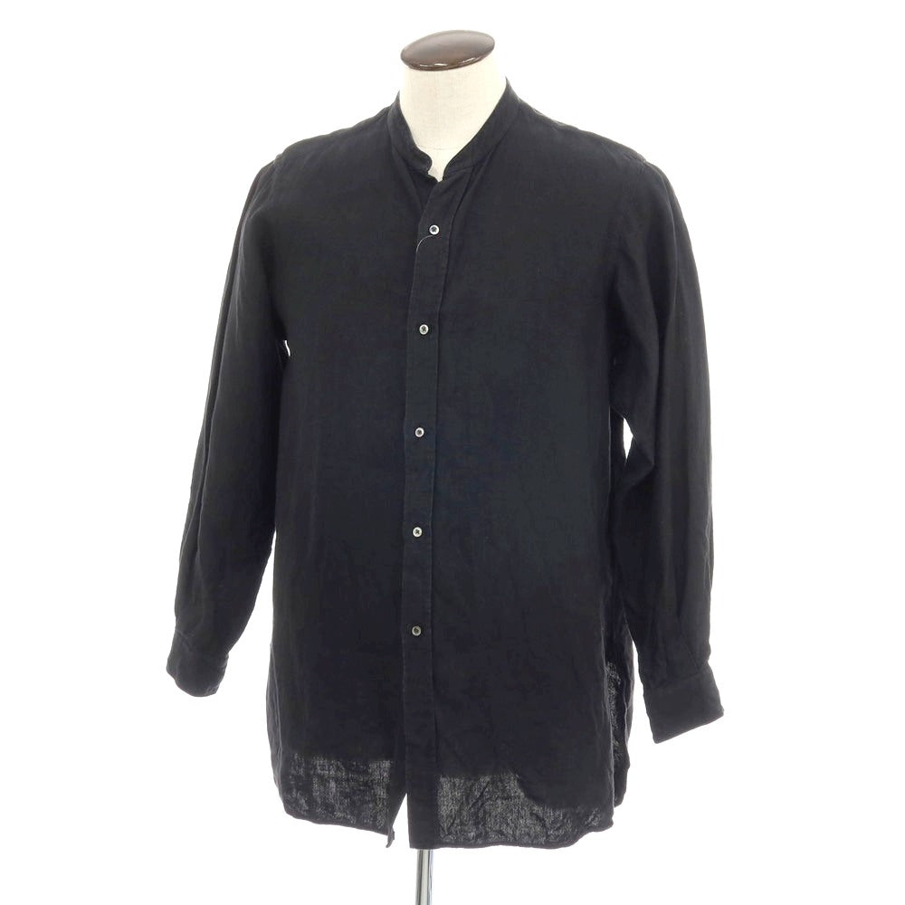 【中古】ユーゲン HEUGN リネン カジュアルシャツ ブラック【サイズ3】【 状態ランクC 】【 メンズ 】