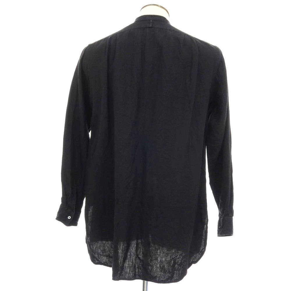 【中古】ユーゲン HEUGN リネン カジュアルシャツ ブラック【サイズ3】【 状態ランクC 】【 メンズ 】