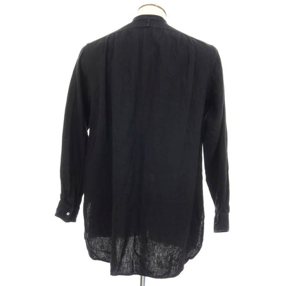 【中古】ユーゲン HEUGN リネン カジュアルシャツ ブラック【サイズ3】【 状態ランクC 】【 メンズ 】