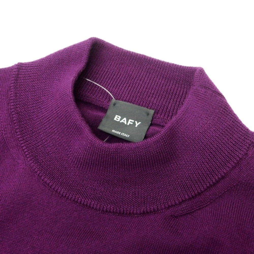 【中古】バフィー BAFY ウール モックネック プルオーバーニット パープル【サイズ48】【 状態ランクB 】【 メンズ 】