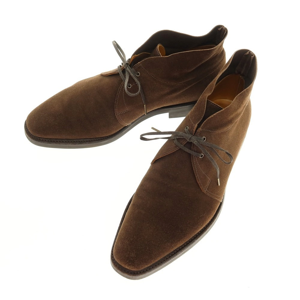 【中古】ジョンロブ John Lobb ROMSEY2 チャッカブーツ ブラウン【 サイズ7E 】【 状態ランクB 】【 メンズ 】