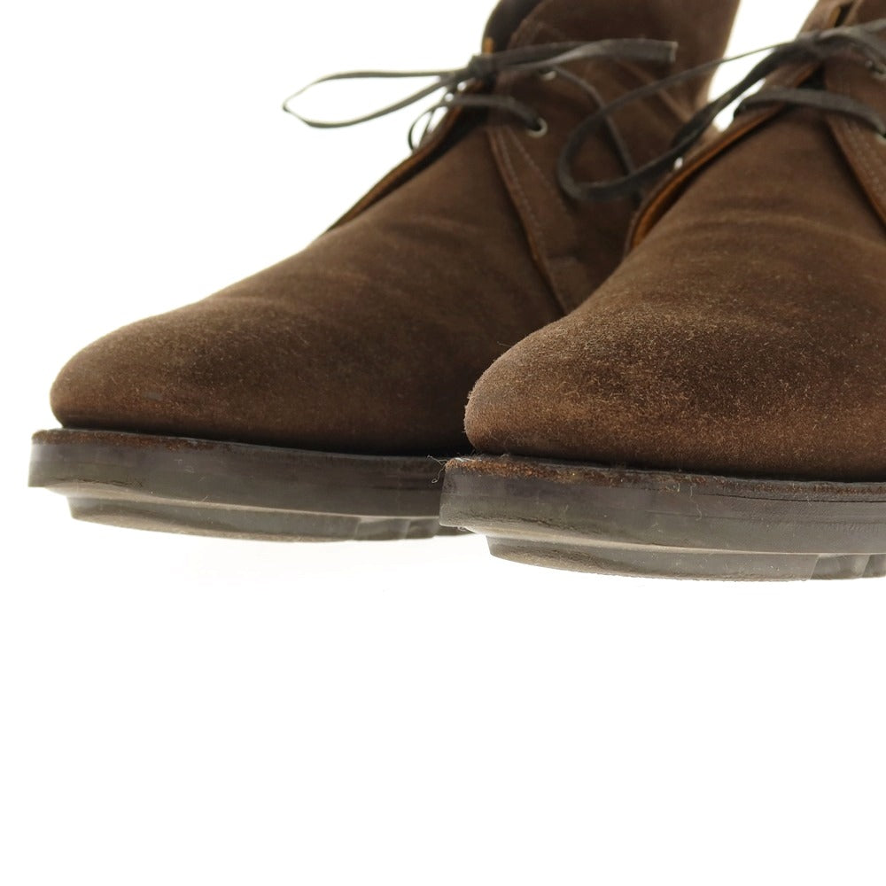 【中古】ジョンロブ John Lobb ROMSEY2 チャッカブーツ ブラウン【 サイズ7E 】【 状態ランクB 】【 メンズ 】