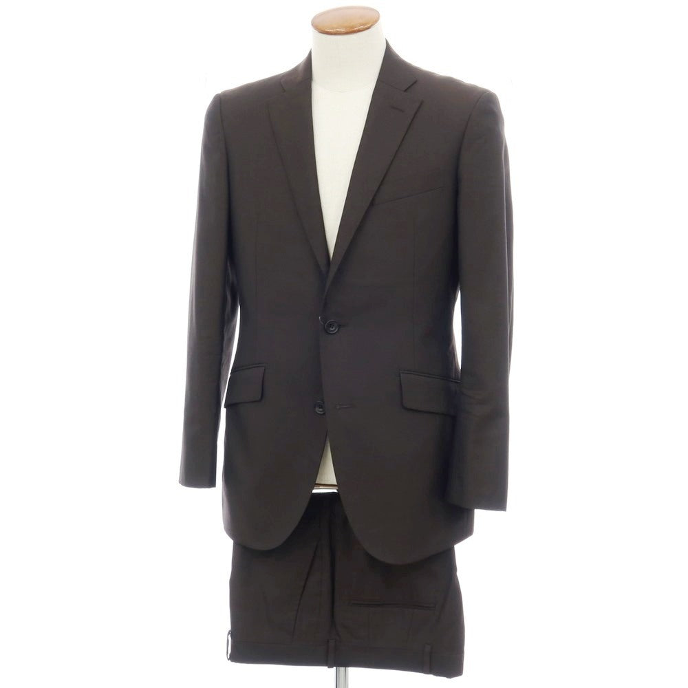 【中古】リチャードジェームス RICHARD JAMES ウールシルク 2つボタンスーツ ダークブラウン【サイズ38】【 状態ランクB 】【 メンズ 】