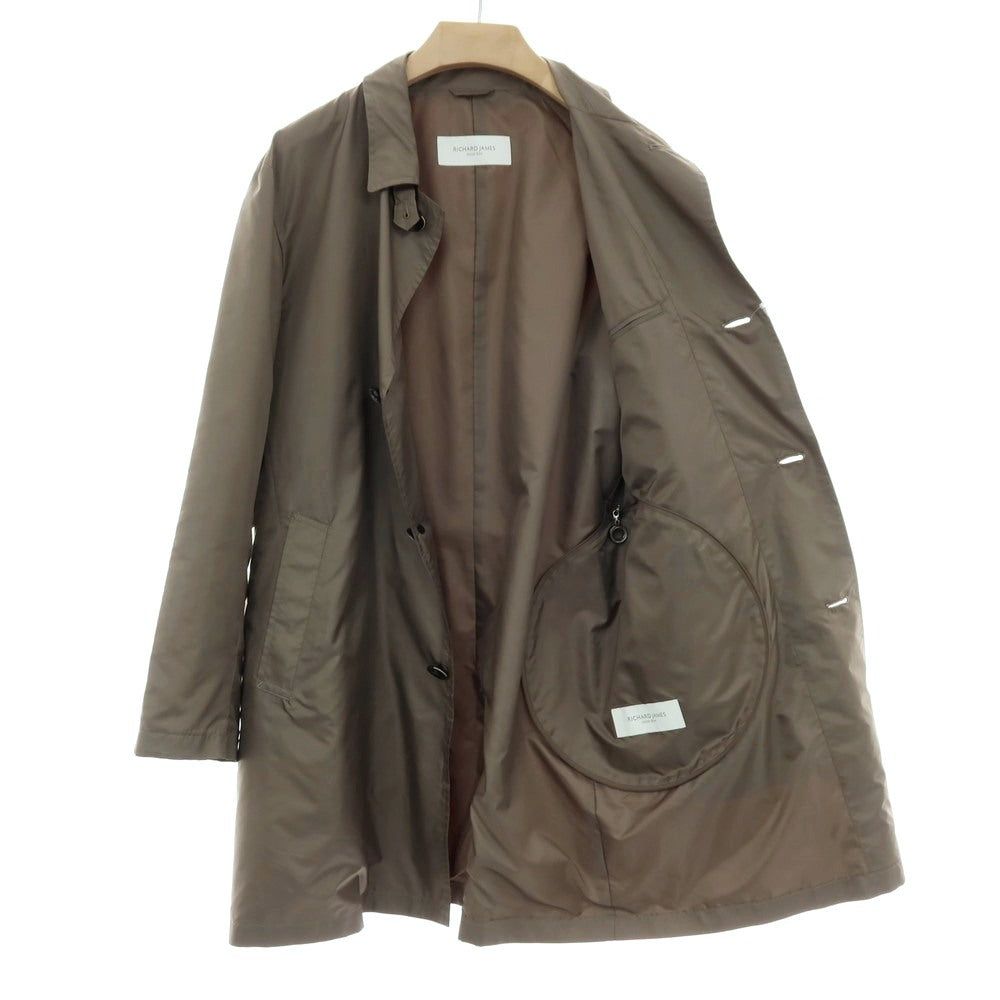 【中古】リチャードジェームス RICHARD JAMES パッカブル ポリエステル ステンカラーコート グレー【サイズL】【 状態ランクB 】【 メンズ 】[CPD]