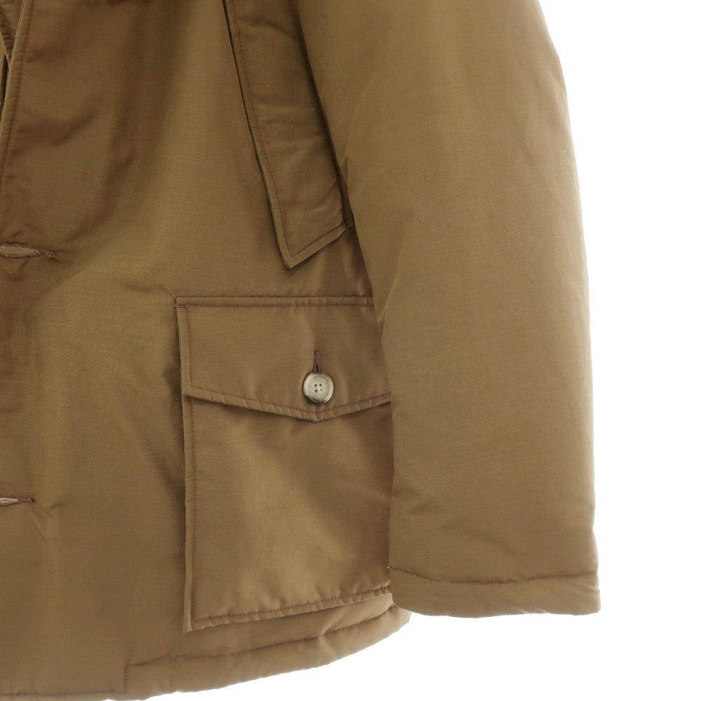 【中古】ウールリッチ WOOLRICH コットンナイロン フーデッド ダウンコート オーカーカーキ系【サイズM】【 状態ランクC 】【 メンズ 】