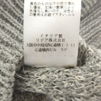 【中古】クルチアーニ CRUCIANI コットンシルクリネン スタンドカラー カーディガン グレーxホワイト【サイズ50】【 状態ランクB 】【 メンズ 】