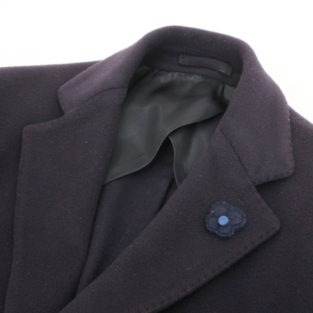 【中古】ラルディーニ LARDINI ウール チェスターフィールドコート ネイビー【サイズ46】【 状態ランクD 】【 メンズ 】