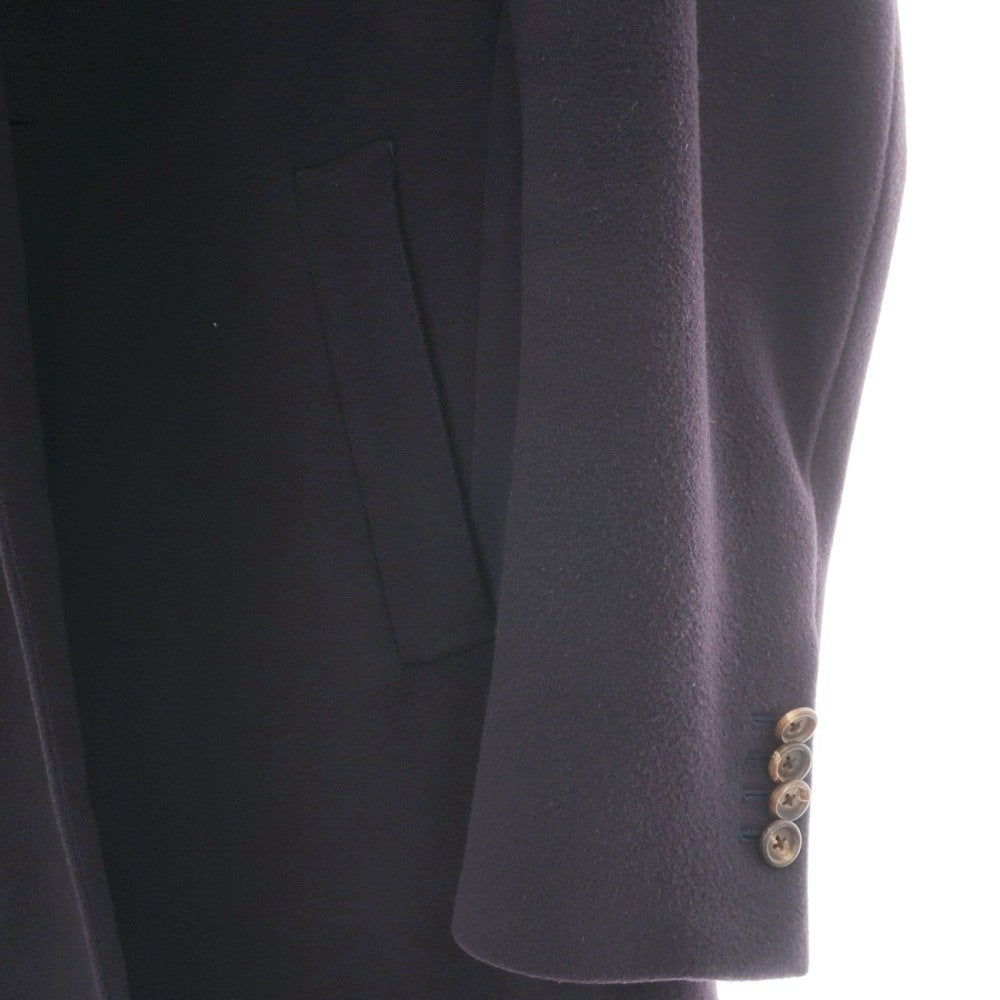 【中古】ラルディーニ LARDINI ウール チェスターフィールドコート ネイビー【サイズ46】【 状態ランクD 】【 メンズ 】