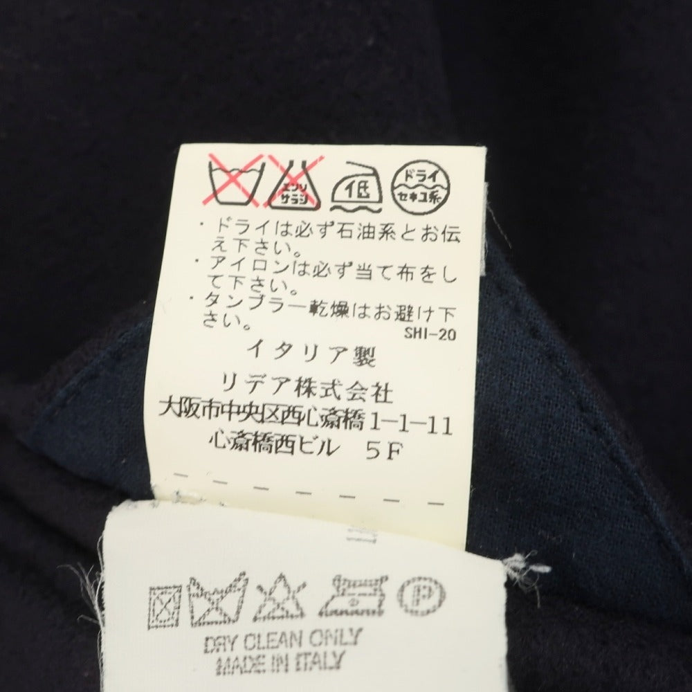 【中古】ラルディーニ LARDINI ウール チェスターフィールドコート ネイビー【サイズ46】【 状態ランクD 】【 メンズ 】