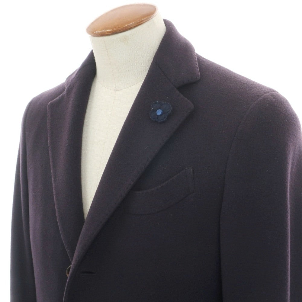 【中古】ラルディーニ LARDINI ウール チェスターフィールドコート ネイビー【サイズ46】【 状態ランクD 】【 メンズ 】