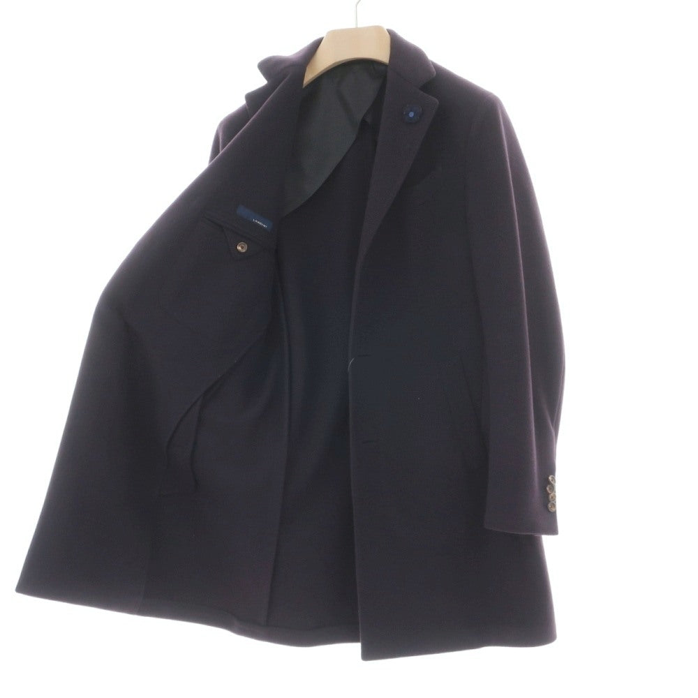 【中古】ラルディーニ LARDINI ウール チェスターフィールドコート ネイビー【サイズ46】【 状態ランクD 】【 メンズ 】