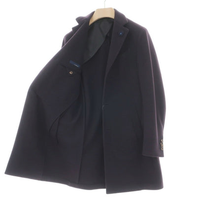 【中古】ラルディーニ LARDINI ウール チェスターフィールドコート ネイビー【サイズ46】【 状態ランクD 】【 メンズ 】