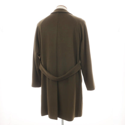 【中古】イレブンティ eleventy ウールナイロンカシミヤ ダブルブレストコート ダークオリーブ【サイズ48】【 状態ランクB 】【 メンズ 】