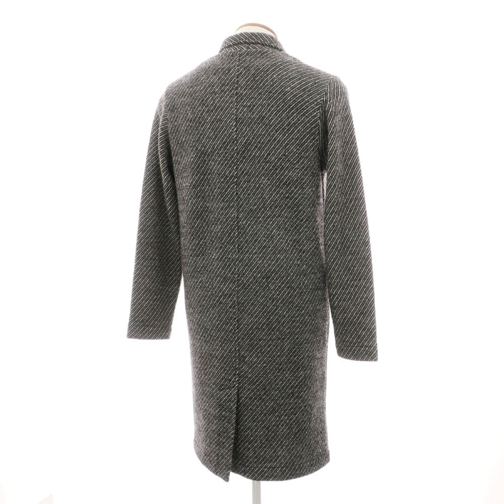 【中古】ベルウッド Bellwood ウール チェスターフィールドコート ブラックxホワイト【サイズ46】【 状態ランクB 】【 メンズ 】