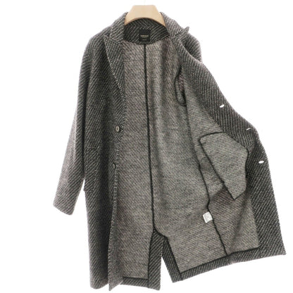 【中古】ベルウッド Bellwood ウール チェスターフィールドコート ブラックxホワイト【サイズ46】【 状態ランクB 】【 メンズ 】