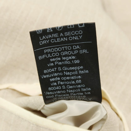 【中古】ラボラトリ イタリアーニ LABORATORI ITALIANI リネン ストライプ 2B カジュアルジャケット ベージュ【サイズ48】【 状態ランクC 】【 メンズ 】