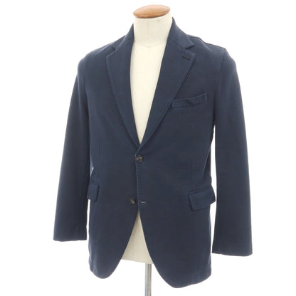 【中古】チルコロ1901 CIRCOLO 1901 コットンポリウレタン ジャージー 裏起毛 2B カジュアルジャケット ネイビー【サイズ46】【 状態ランクC 】【 メンズ 】