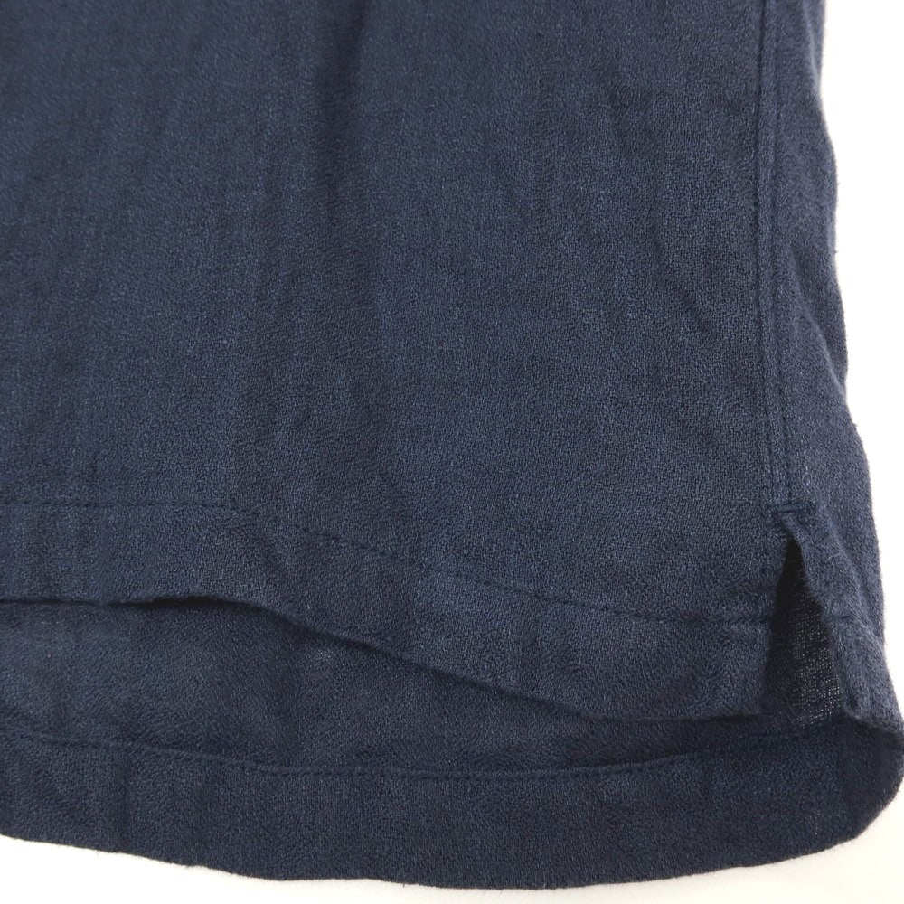 【中古】ブリッラ ペル イル グスト Brilla per il gusto リネン オープンカラー 半袖シャツ ネイビー【 M 】【 状態ランクC 】【 メンズ 】 []