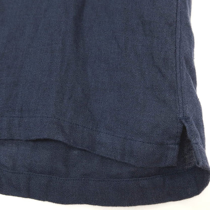 【中古】ブリッラ ペル イル グスト Brilla per il gusto リネン オープンカラー 半袖シャツ ネイビー【 M 】【 状態ランクC 】【 メンズ 】 []
