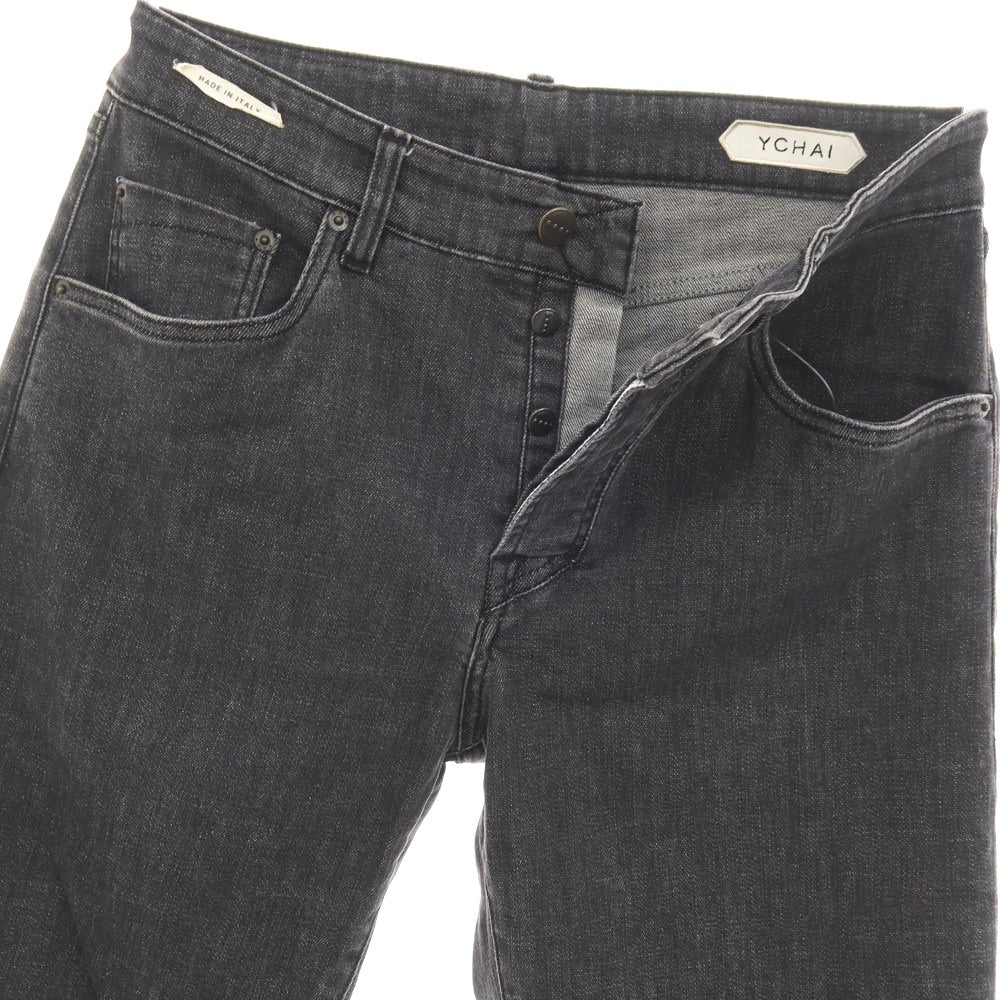 【中古】イカイ YCHAI YPU004 ストレッチ コットン デニムパンツ ジーンズ ブラック【サイズ33】【 状態ランクB 】【 メンズ 】