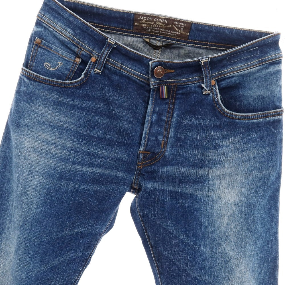 【中古】ヤコブコーエン JACOB COHEN PW622 COMF ストレッチ コットン デニムパンツ ジーンズ ネイビー【サイズ33】【 状態ランクC 】【 メンズ 】