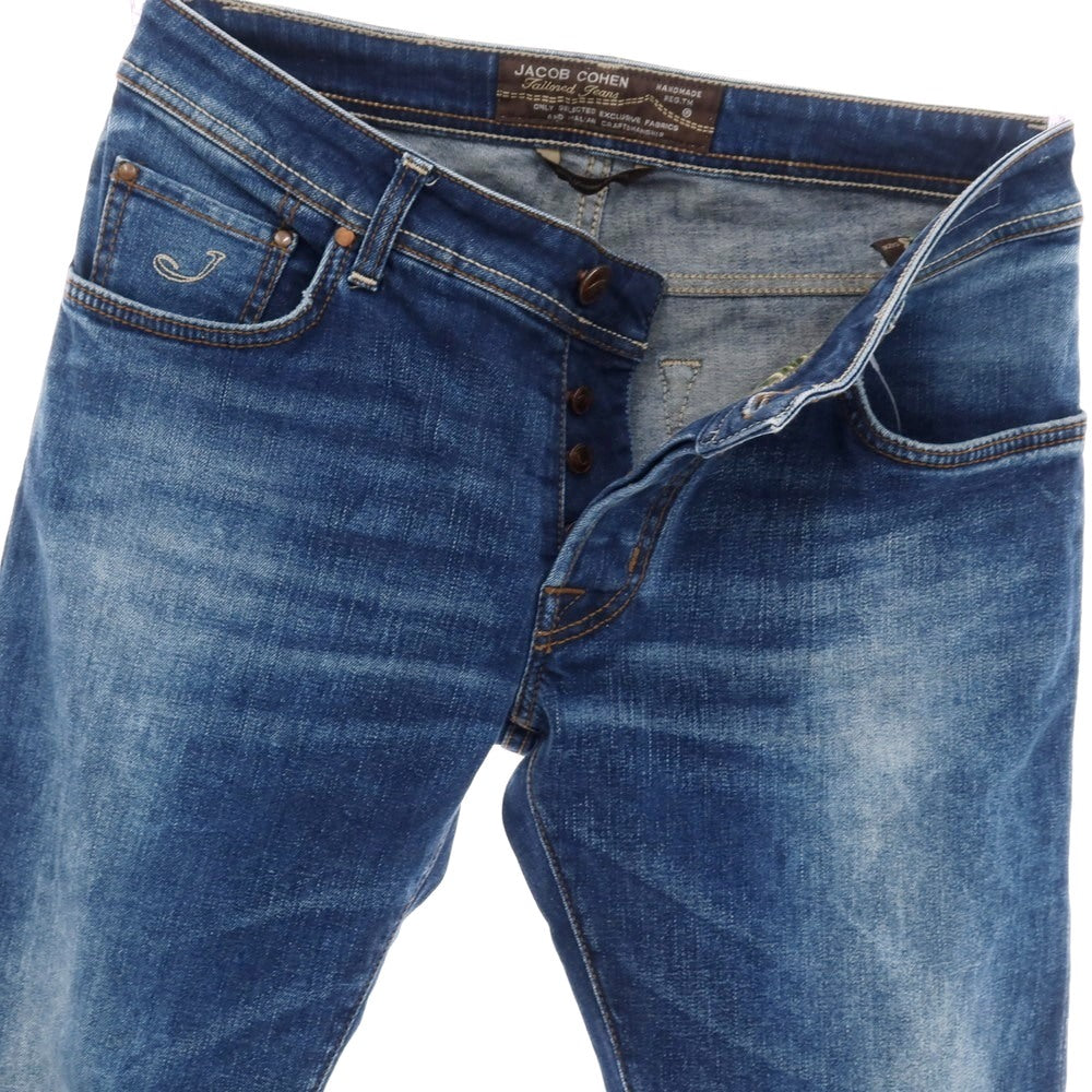 【中古】ヤコブコーエン JACOB COHEN PW622 COMF ストレッチ コットン デニムパンツ ジーンズ ネイビー【サイズ33】【 状態ランクC 】【 メンズ 】