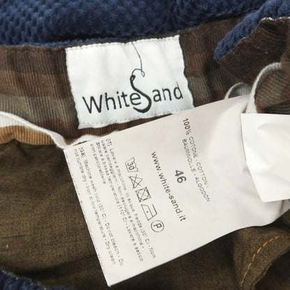 【中古】ホワイトサンド WHITE SAND コットン イージーパンツ ネイビー【サイズ46】【 状態ランクB 】【 メンズ 】