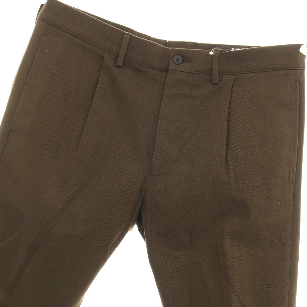 【中古】ベルウィッチ BERWICH pascal ストレッチ ツイルコットン カジュアルスラックスパンツ ブラウン【サイズ50】【 状態ランクA 】【 メンズ 】