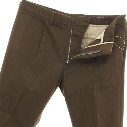 【中古】ベルウィッチ BERWICH pascal ストレッチ ツイルコットン カジュアルスラックスパンツ ブラウン【サイズ50】【 状態ランクA 】【 メンズ 】