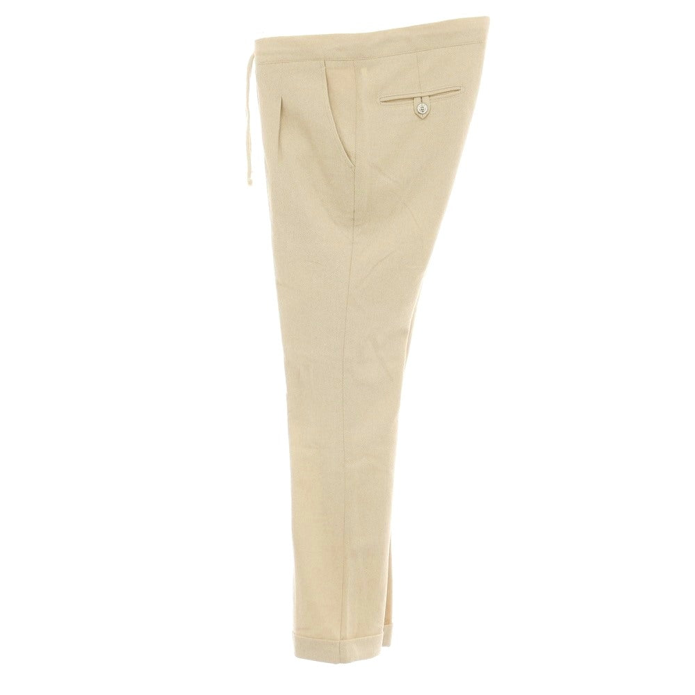 【中古】トゥエンティワン TWENTY ONE コットンポリエステル イージースラックスパンツ ベージュ【サイズ48】【 状態ランクB 】【 メンズ 】