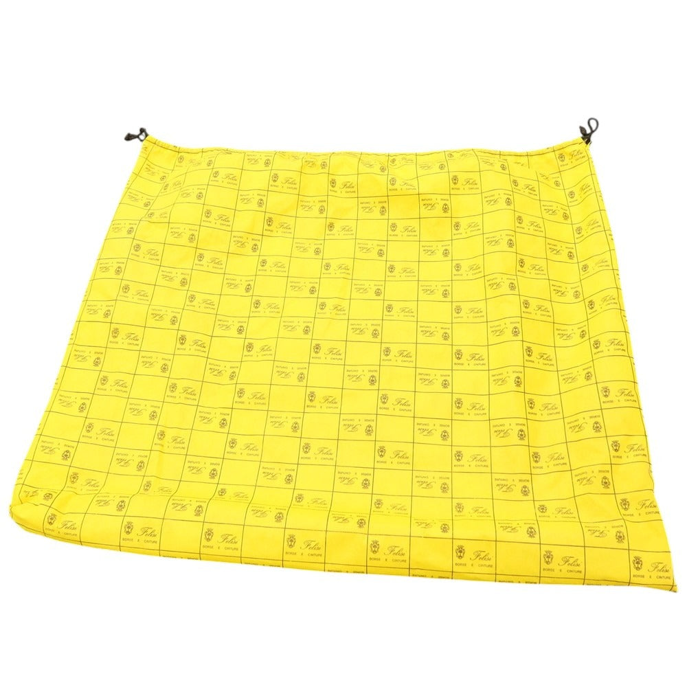 【中古】フェリージ Felisi 2012-2 キャンバス レザー トランク ネイビーxブラウン【 状態ランクC 】【 メンズ 】