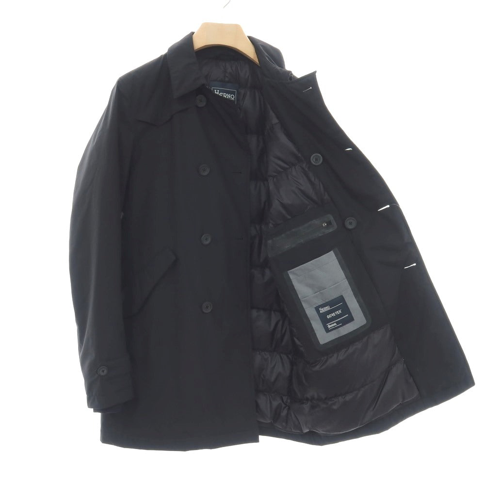 【中古】ヘルノ Herno Laminar GORE-TEX ダウンコート ブラック【サイズ50】【 状態ランクB 】【 メンズ 】