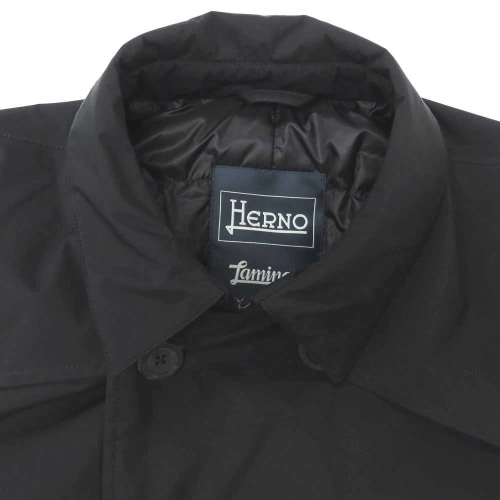 【中古】ヘルノ Herno Laminar GORE-TEX ダウンコート ブラック【サイズ50】【 状態ランクB 】【 メンズ 】