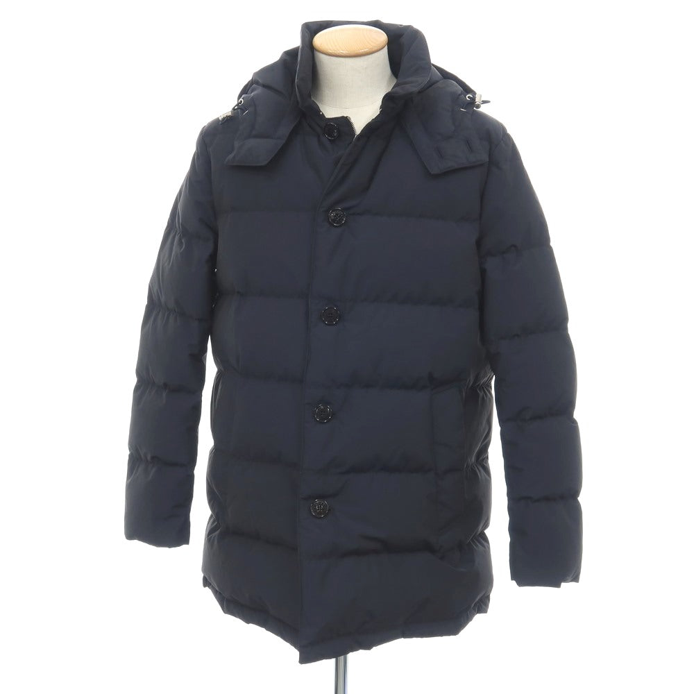 【中古】マッキントッシュ Mackintosh ウールナイロン ダウンコート ネイビー【サイズ42】【 状態ランクB 】【 メンズ 】
