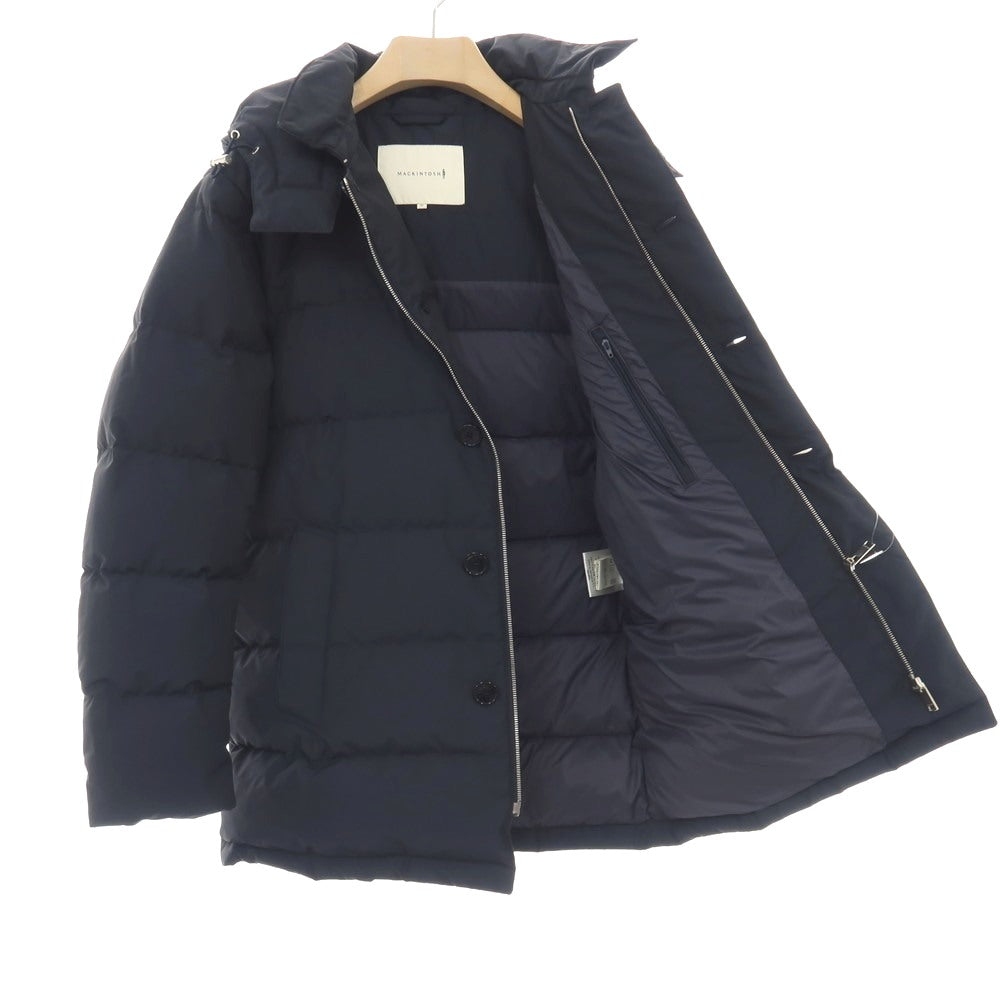 【中古】マッキントッシュ Mackintosh ウールナイロン ダウンコート ネイビー【サイズ42】【 状態ランクB 】【 メンズ 】