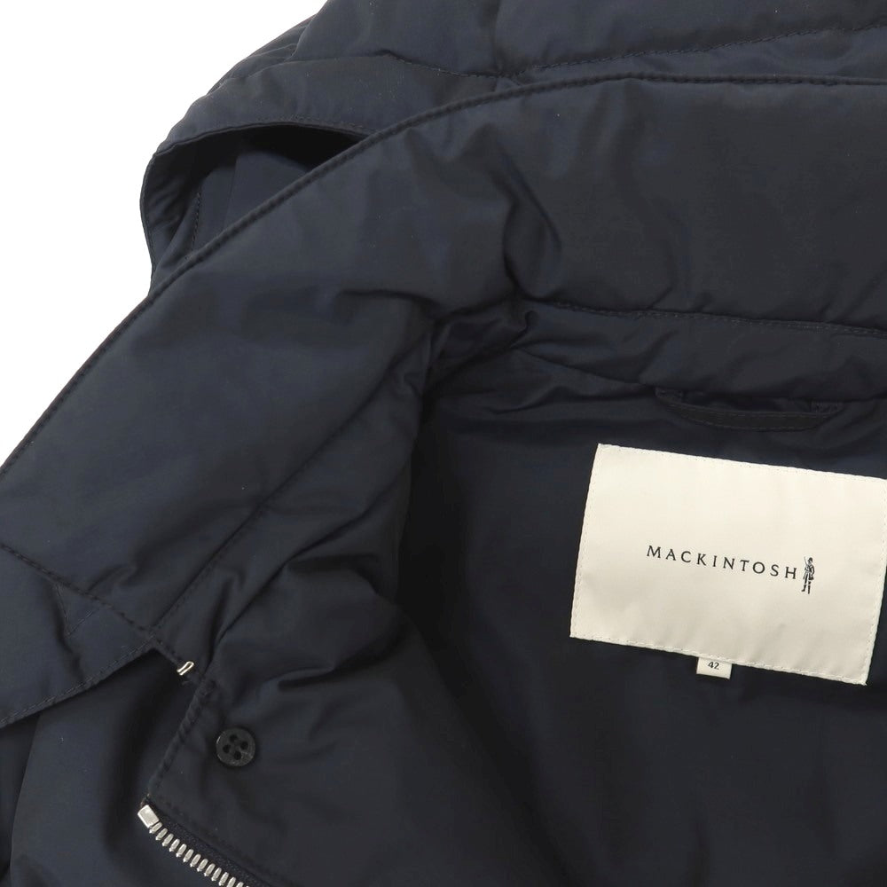 【中古】マッキントッシュ Mackintosh ウールナイロン ダウンコート ネイビー【サイズ42】【 状態ランクB 】【 メンズ 】