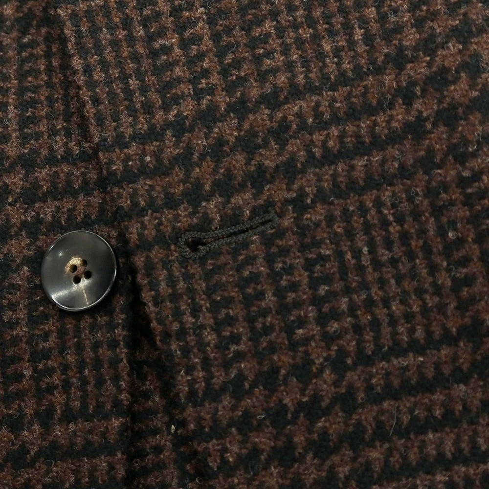 【中古】ラルディーニ LARDINI ウール グレンチェック 3B テーラードジャケット ブラウンxブラック【サイズ50】【 状態ランクA 】【 メンズ 】