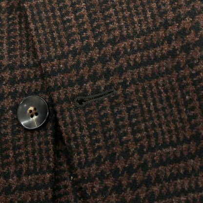 【中古】ラルディーニ LARDINI ウール グレンチェック 3B テーラードジャケット ブラウンxブラック【サイズ50】【 状態ランクA 】【 メンズ 】