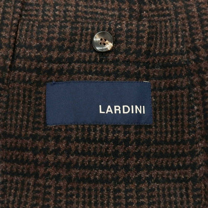 【中古】ラルディーニ LARDINI ウール グレンチェック 3B テーラードジャケット ブラウンxブラック【サイズ50】【 状態ランクA 】【 メンズ 】