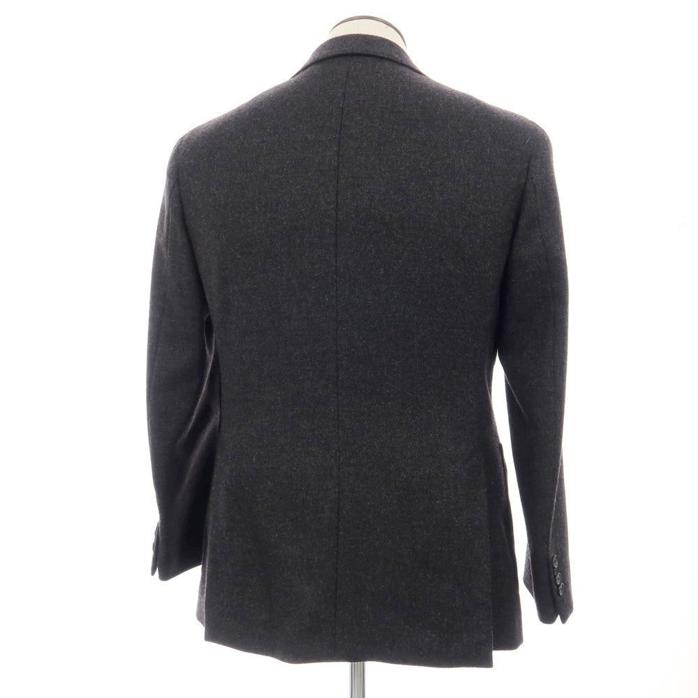 【中古】カルーゾ CARUSO ウール 3B テーラードジャケット ダークグレー【サイズ表記なし（L位）】【 状態ランクA 】【 メンズ 】