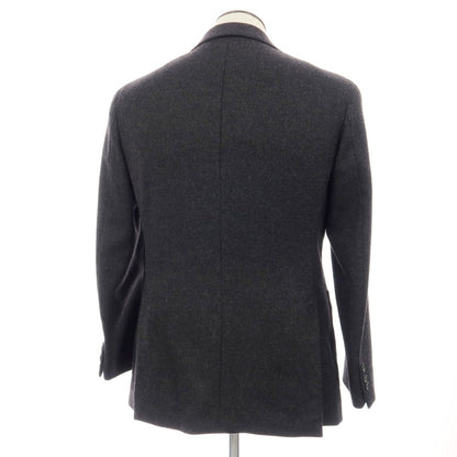【中古】カルーゾ CARUSO ウール 3B テーラードジャケット ダークグレー【サイズ表記なし（L位）】【 状態ランクA 】【 メンズ 】