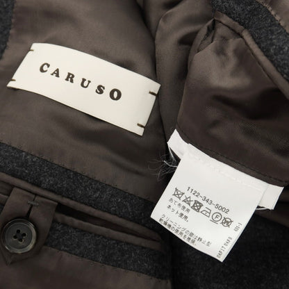 【中古】カルーゾ CARUSO ウール 3B テーラードジャケット ダークグレー【サイズ表記なし（L位）】【 状態ランクA 】【 メンズ 】