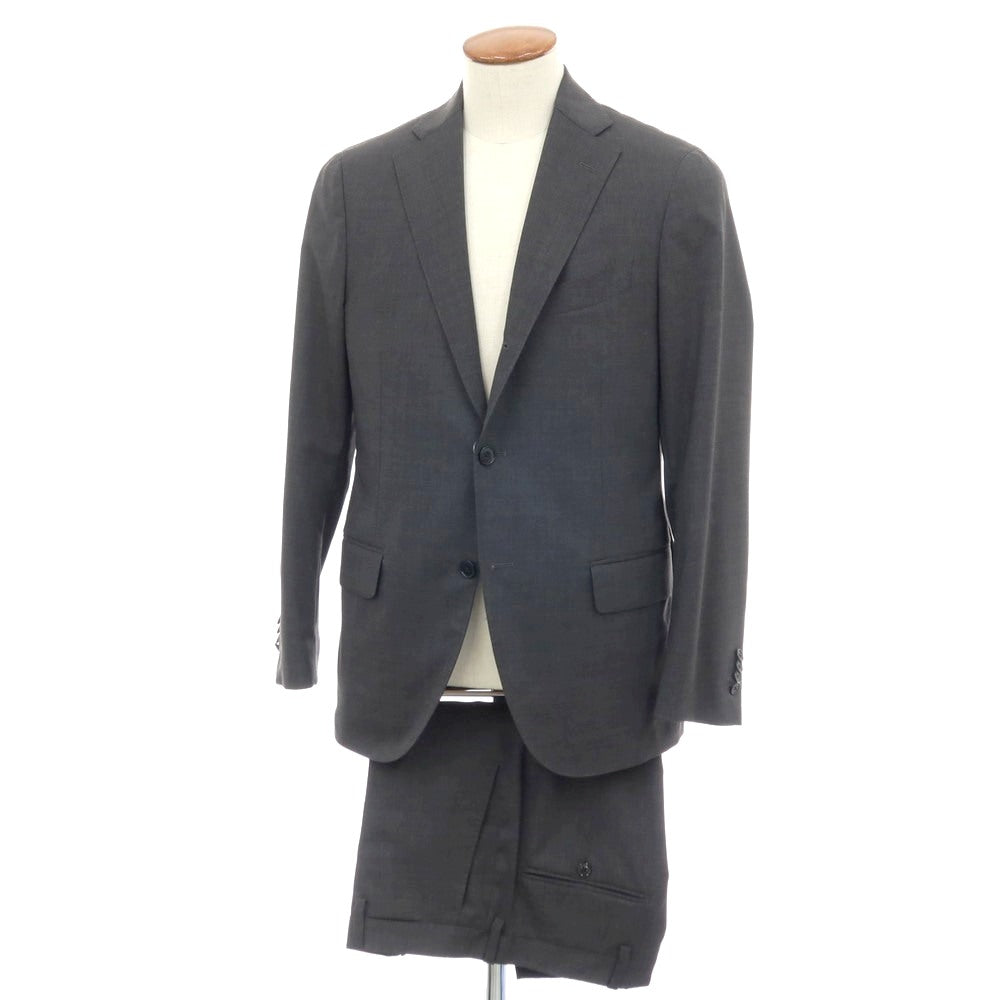 【中古】ラルディーニ LARDINI ストレッチ ウール 3つボタンスーツ グレー【サイズ48】【 状態ランクB 】【 メンズ 】