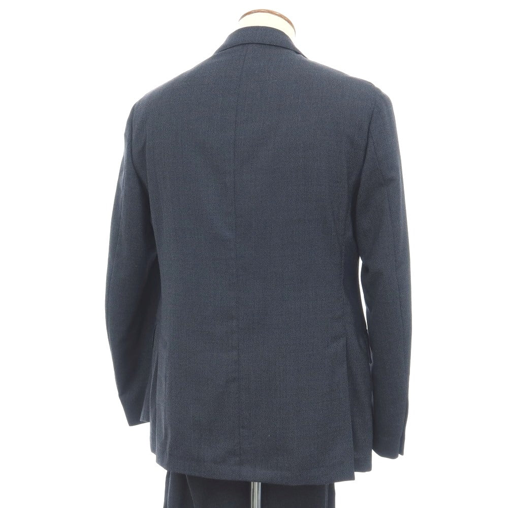 【中古】ラルディーニ LARDINI ウール 3つボタンスーツ ネイビー【サイズ48】【 状態ランクD 】【 メンズ 】
