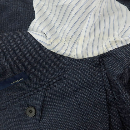 【中古】ラルディーニ LARDINI ウール 3つボタンスーツ ネイビー【サイズ48】【 状態ランクD 】【 メンズ 】