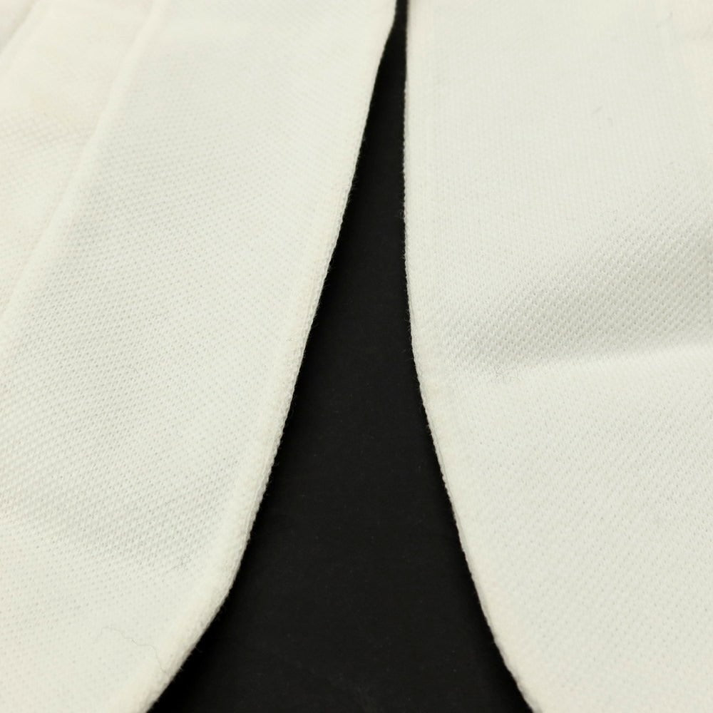 【中古】リベラーノ&amp;リベラーノ LIVERANO&amp;LIVERANO コットン 鹿の子 長袖ポロシャツ ホワイト【サイズL】【 状態ランクB 】【 メンズ 】