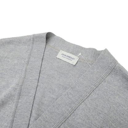 【中古】ジョンスメドレー JOHN SMEDLEY ウール ハイゲージ カーディガン グレー【サイズL】【 状態ランクA 】【 メンズ 】