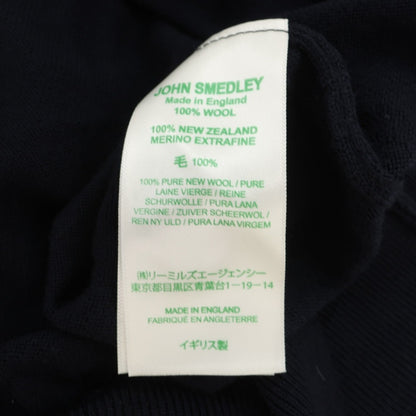 【中古】ジョンスメドレー JOHN SMEDLEY ウール ハイゲージ カーディガン ネイビー【サイズL】【 状態ランクA 】【 メンズ 】